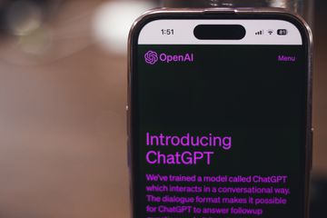 OpenAI's ChatGPT show on an iPhone screen.